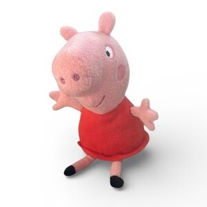 Peppa Pig Plush Stuffed Animal 6–7” Red Dress